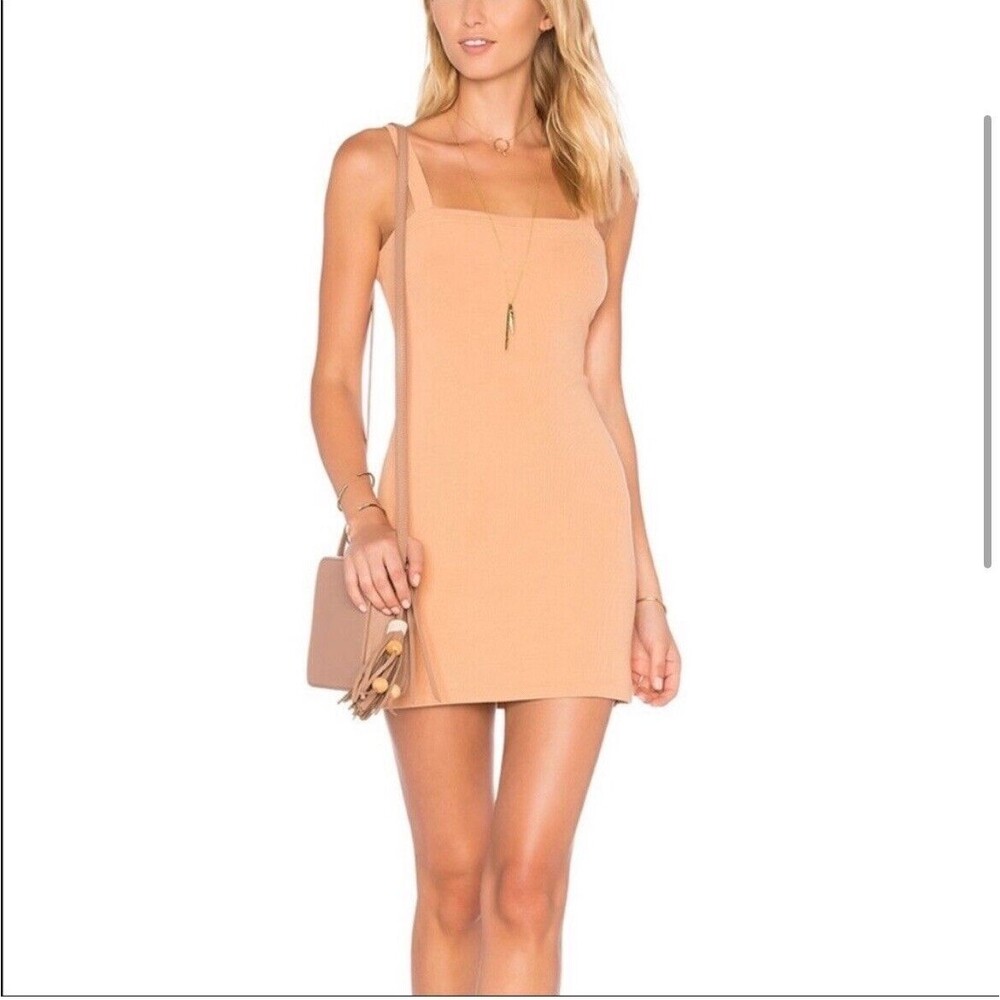 $96. NWOT. Revolve BRADIAN DRESS. Privacy Please COLOR : Camel. Size S